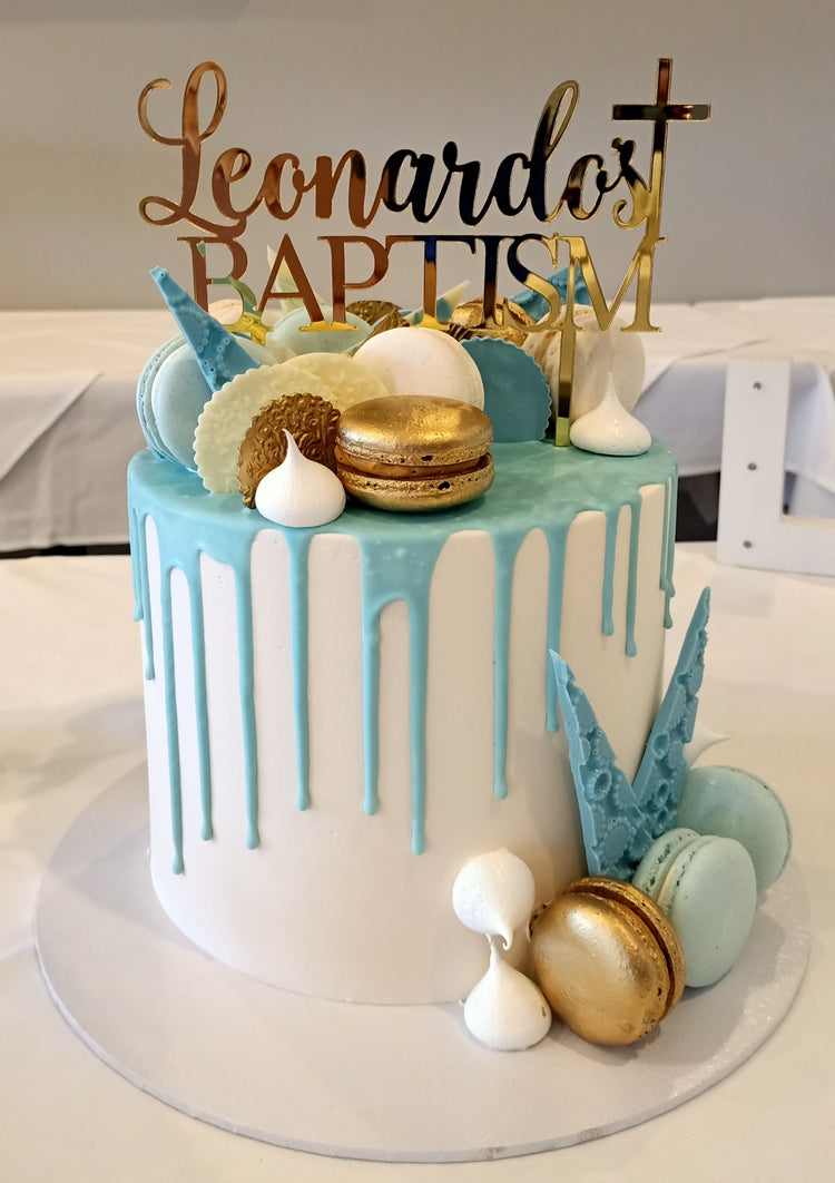 Personalised Baptism Cake Topper