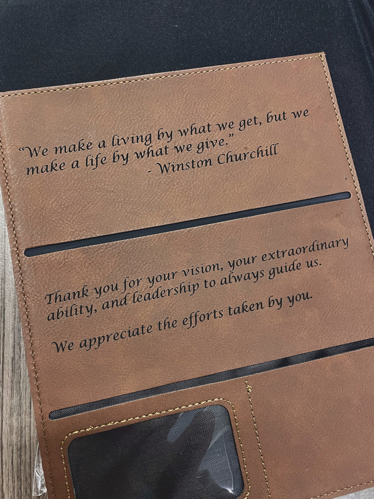 A4 Leatherette Personalised Compendium