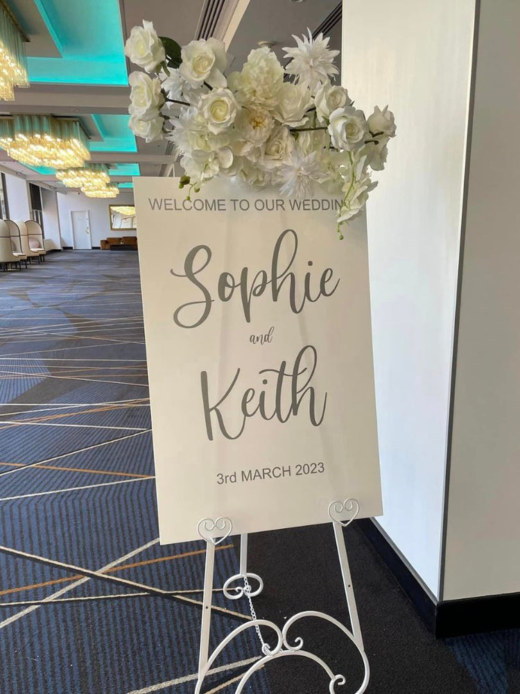Acrylic Wedding Welcome Sign