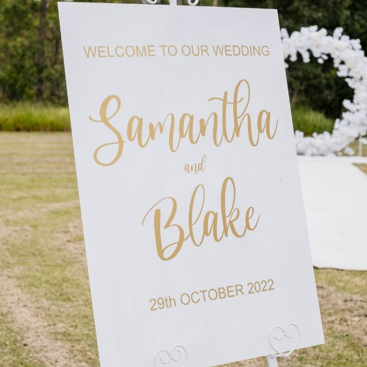 Acrylic Wedding Welcome Sign