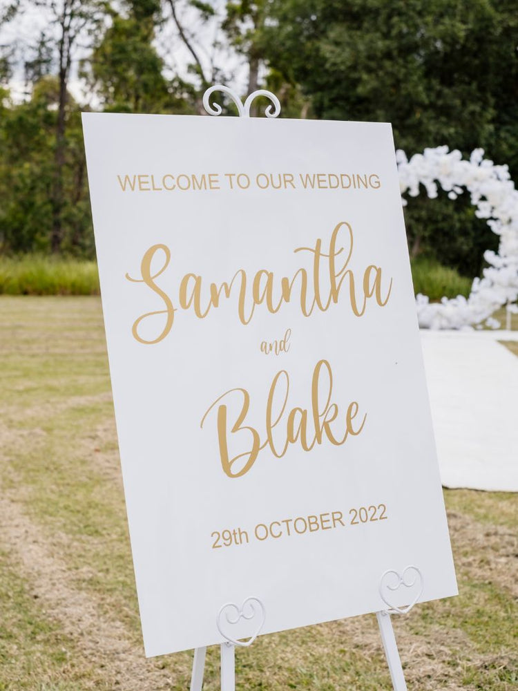 Acrylic Wedding Welcome Sign