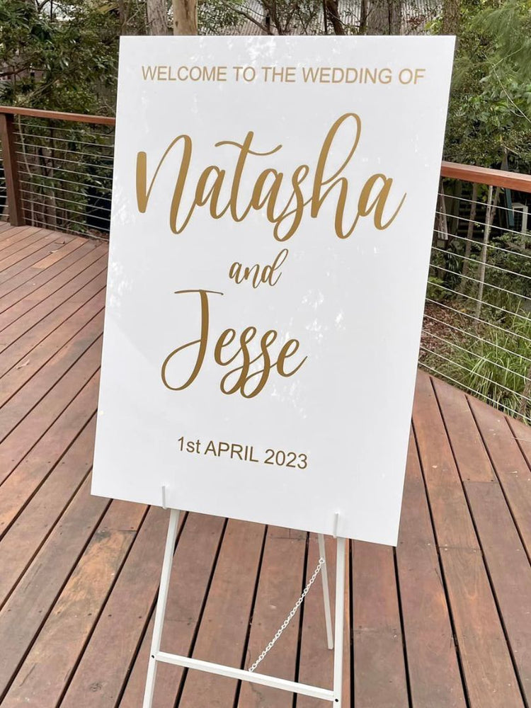 Acrylic Wedding Welcome Sign