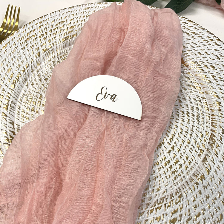 Half Moon Tag Place Cards