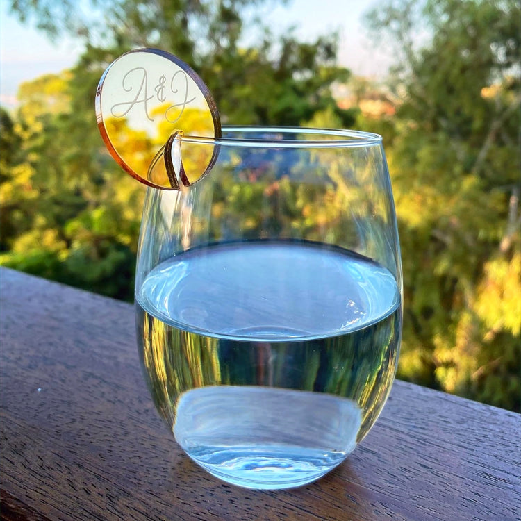 Drinking Glass Personalised Tags