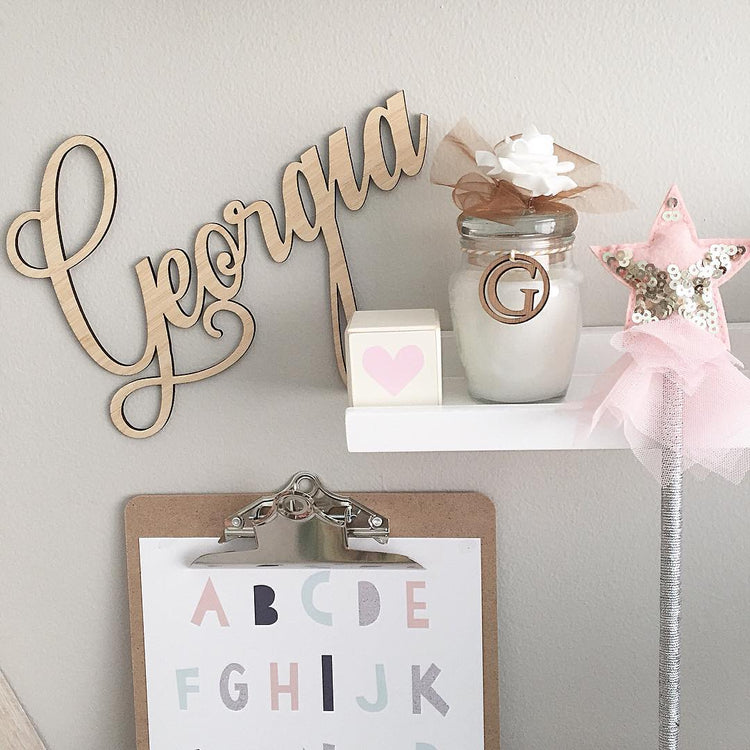 Name Plaque - Medium (45cm) | Personalised Laser-cut Sign