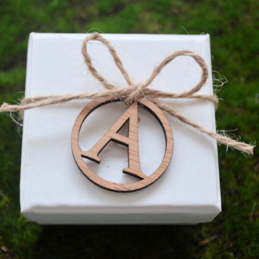 Initials Cut-out Personalised Tags wooden