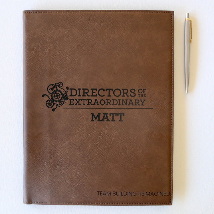 Large Personalised Leatherette Portfolio