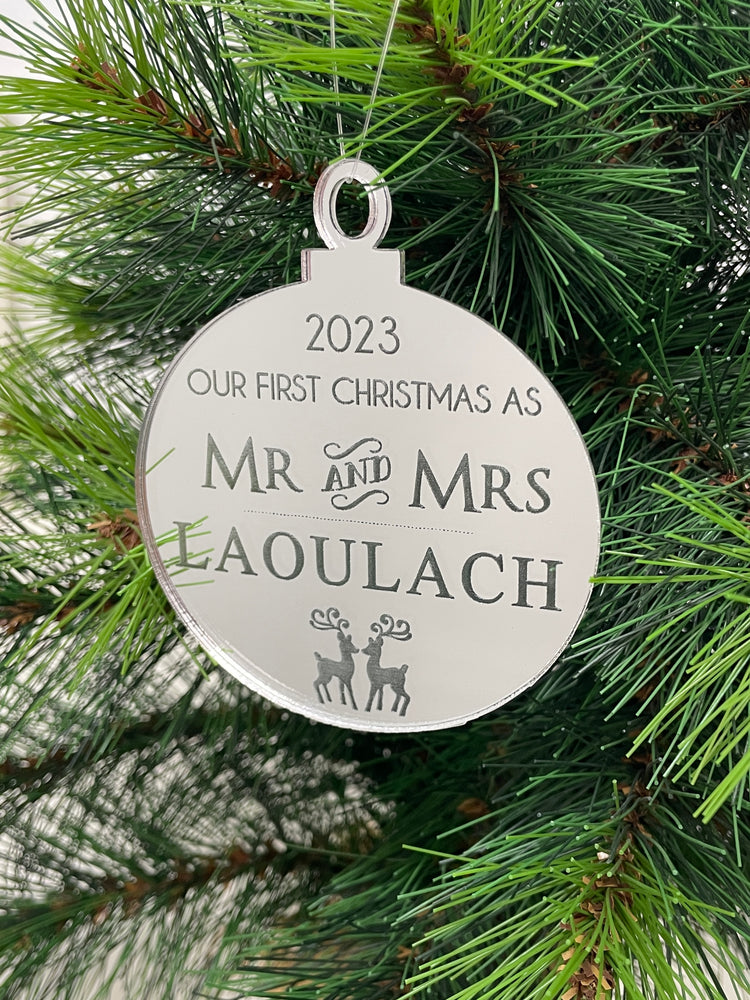 Couple's First Christmas | Personalised Ornament
