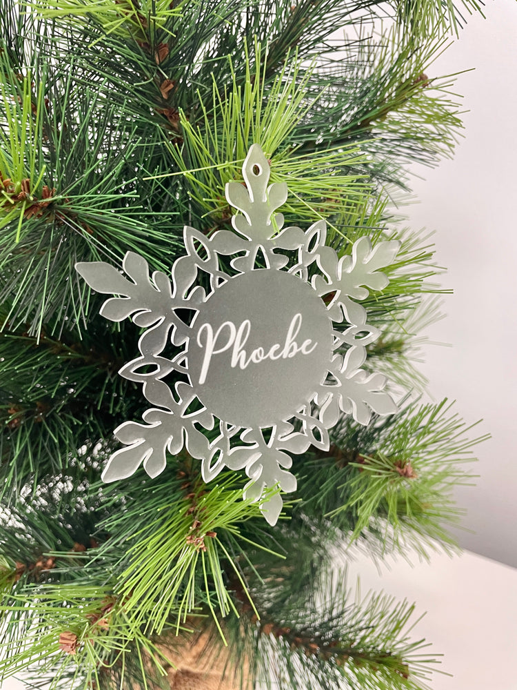 Personalised Snowflake | Engraved Christmas Ornament