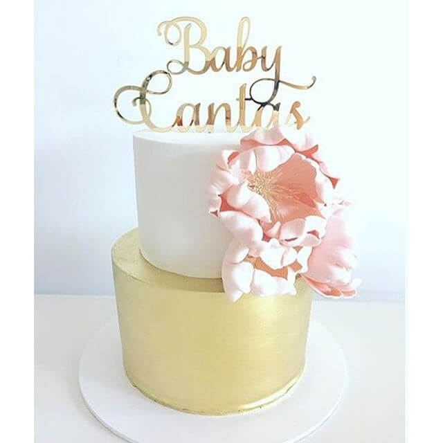 Baby Name Personalised Cake Topper Style 2 | Little Event Boutique