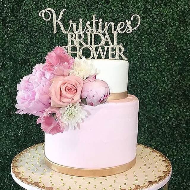Bridal Shower Cake Topper Sample | Little Event Boutique