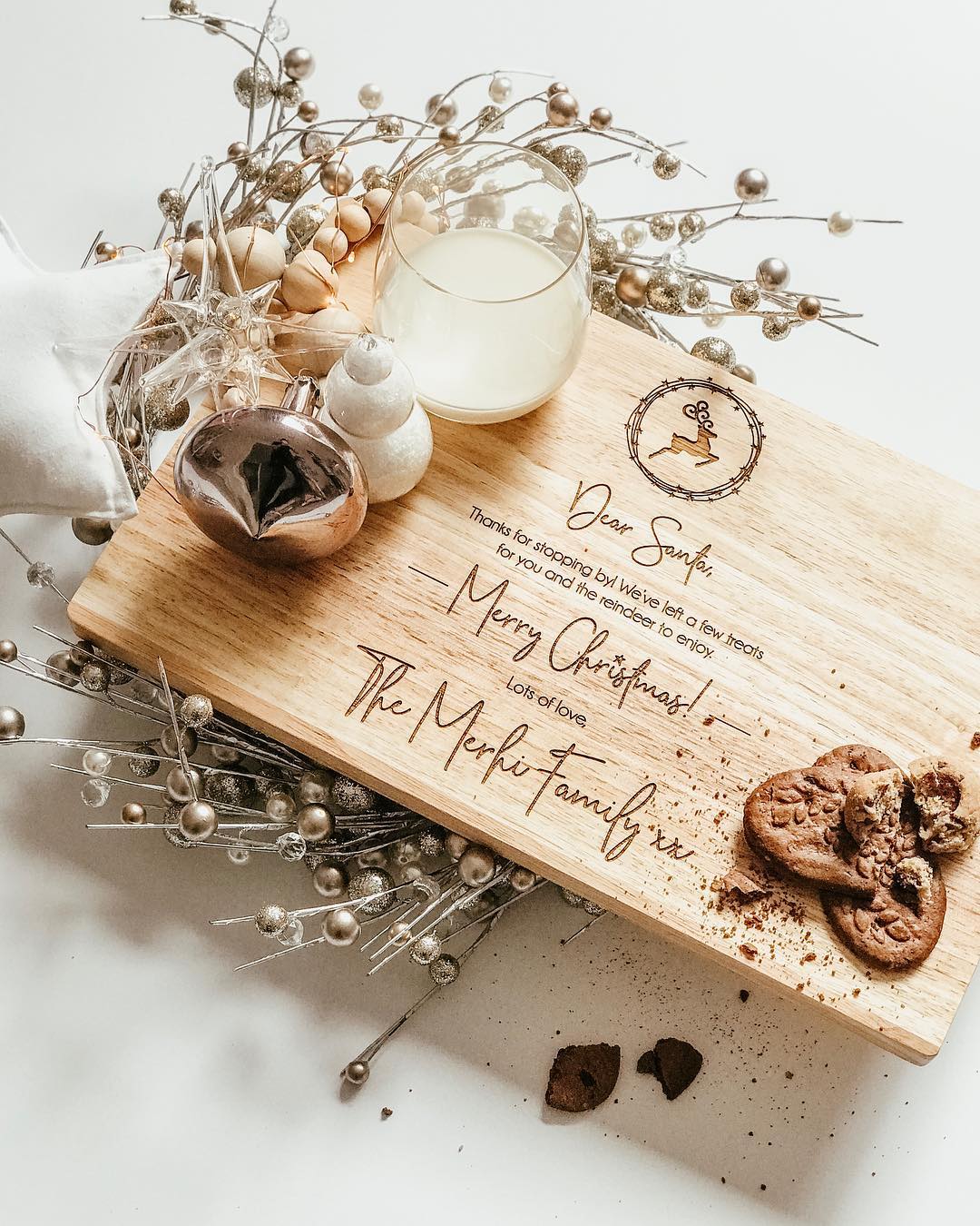 Christmas Eve Personalised Serving Board1 | Little Event Boutique