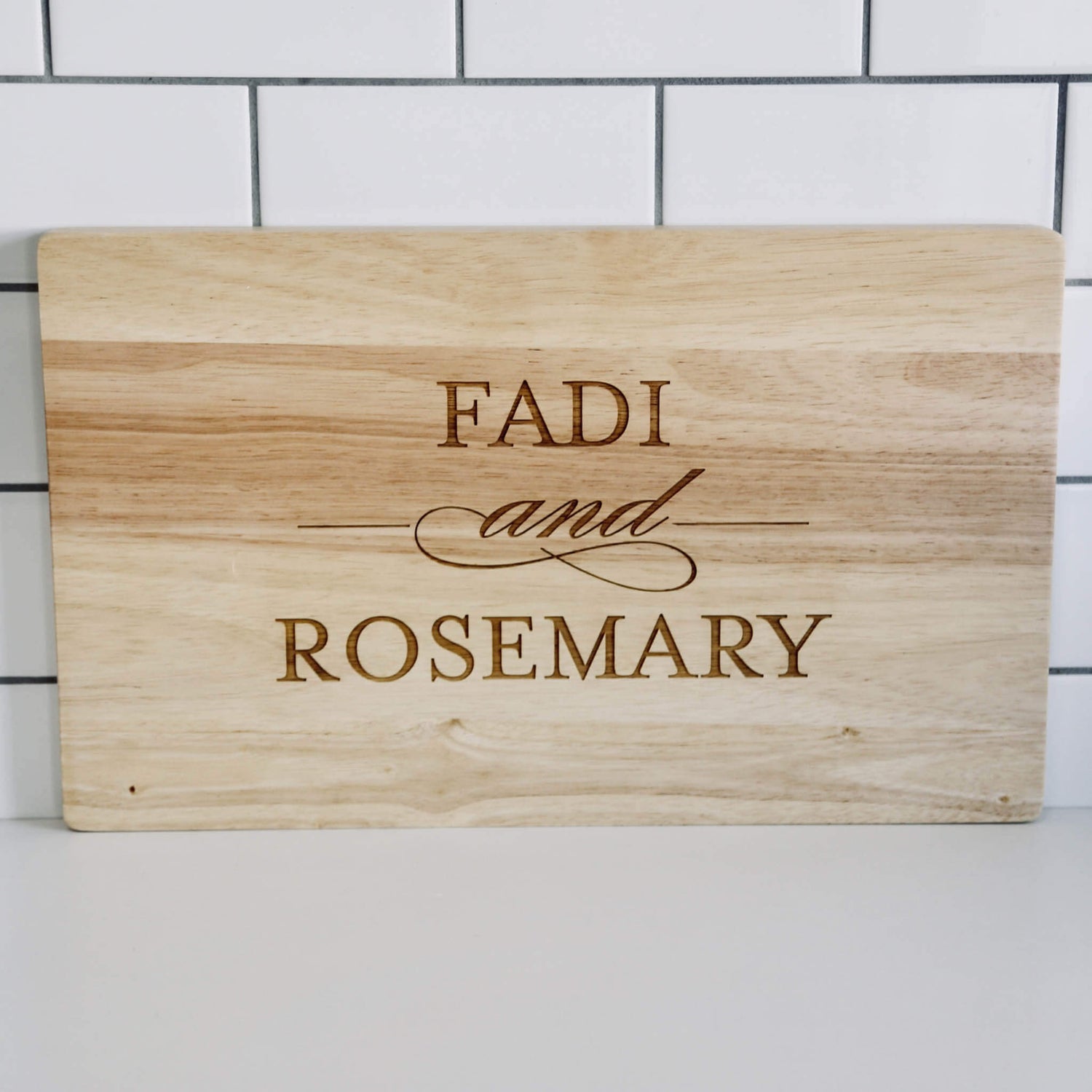 Double Name Personalised Serving Board | Little Event Boutique
